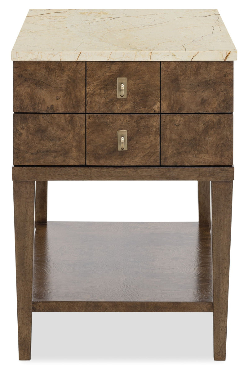 Melange - Penelope Chairside Table - Brown