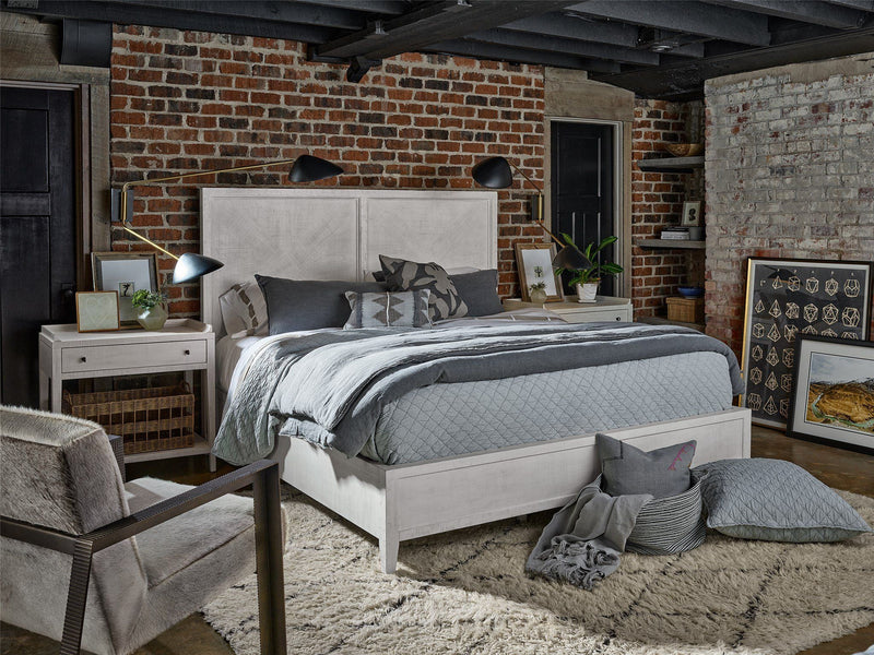 Modern Farmhouse Ames Bed Pearl Silver