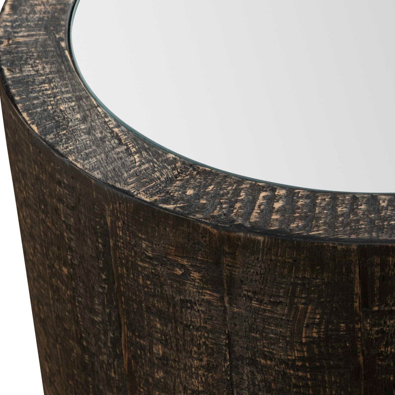Sequoia - Mirrored Drum Table
