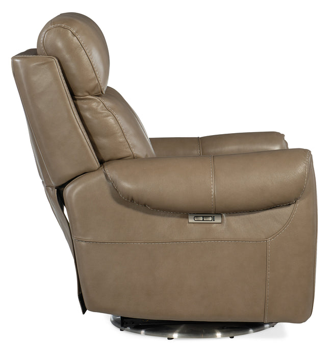 Sterling Swivel Power Recliner with Power Headrest