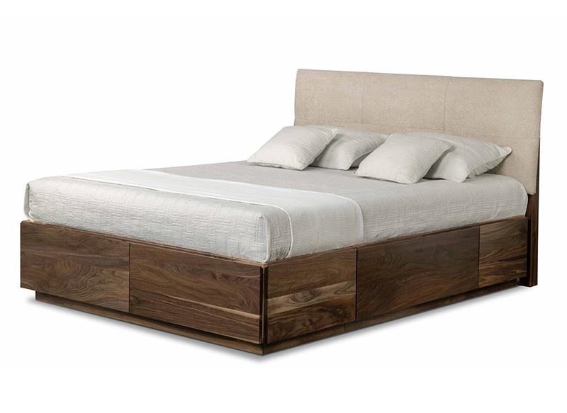 Evora 4 Drawer Condo Bed with Fabric Headboard (2 on end/1 on each side) Collection