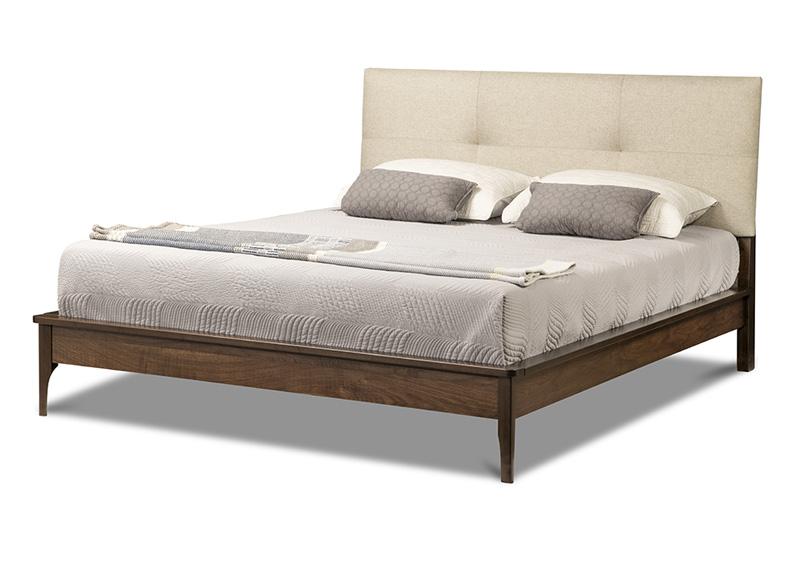 Evora Platform Bed with Fabric Headboard Collection