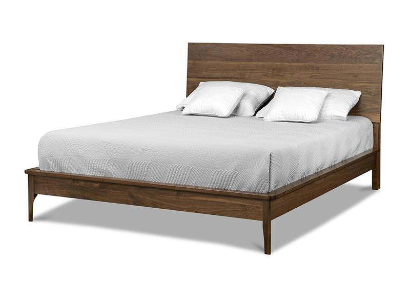 Evora Platform Bed with Wood Headboard Collection