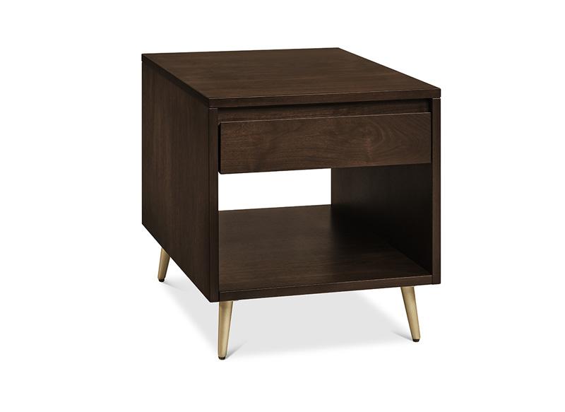 Evora  Occasional End Table with Drawer and Shelf Collection