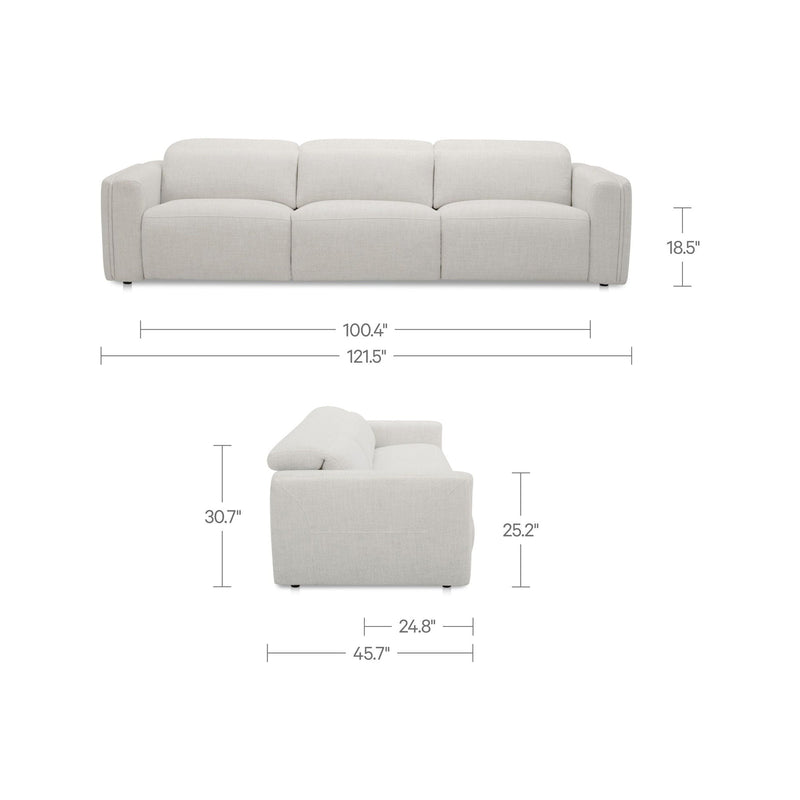 Wilder - Power Recliner Sofa - Flecked Oat