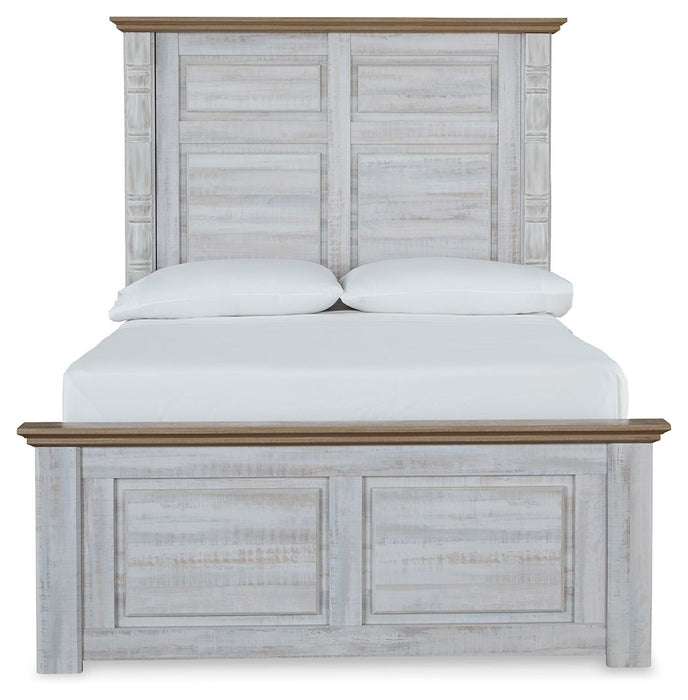 Haven Bay Brown / Beige Panel Bed - Queen