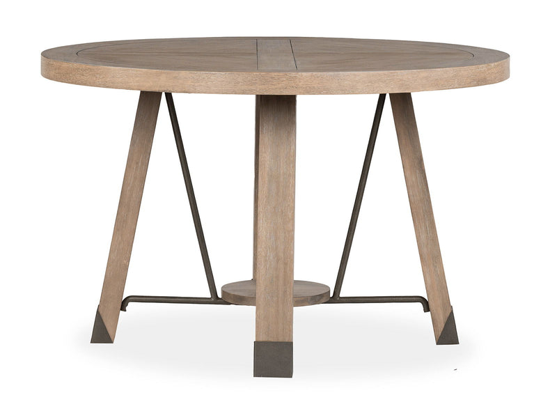 Ainsley - Round Dining Table - Cerused Khaki