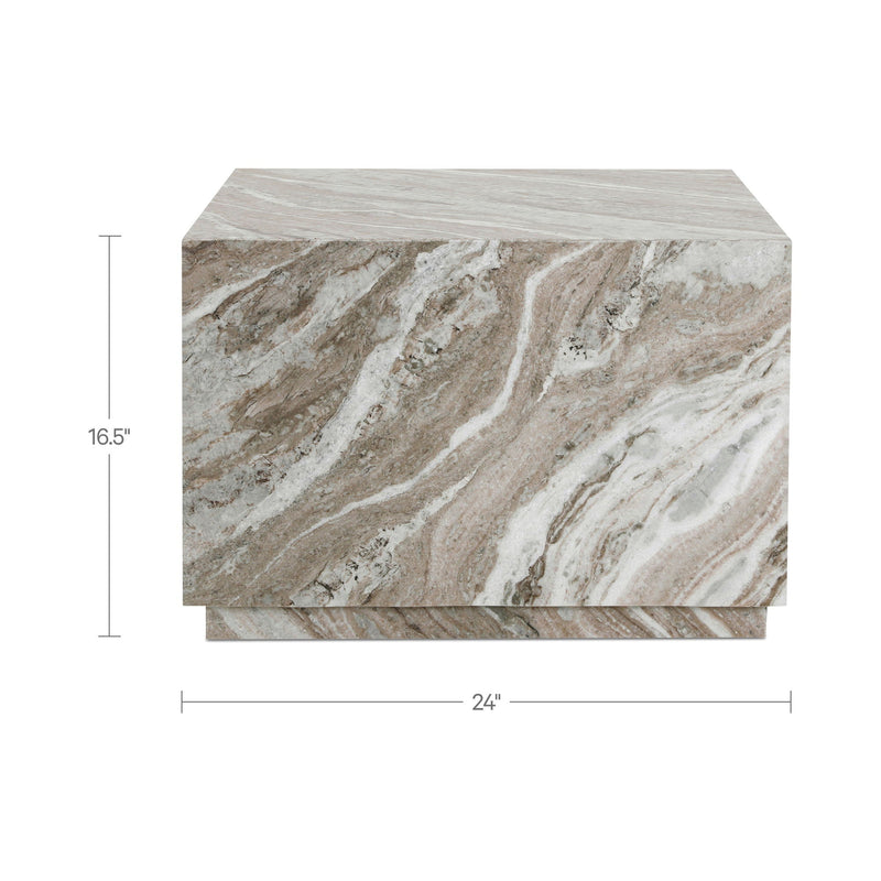 Lou - Outdoor Coffee Table - Light Brown / Beige