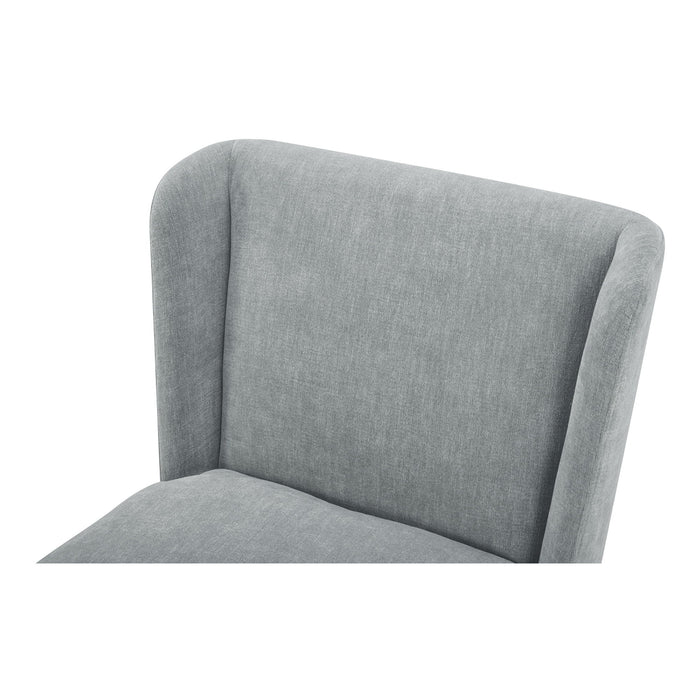 Cormac - Rolling Dining Chair - Slate / Green