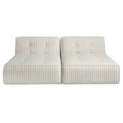 Sunseeker - 2 Piece Outdoor Sun Lounger - Brown Stripe