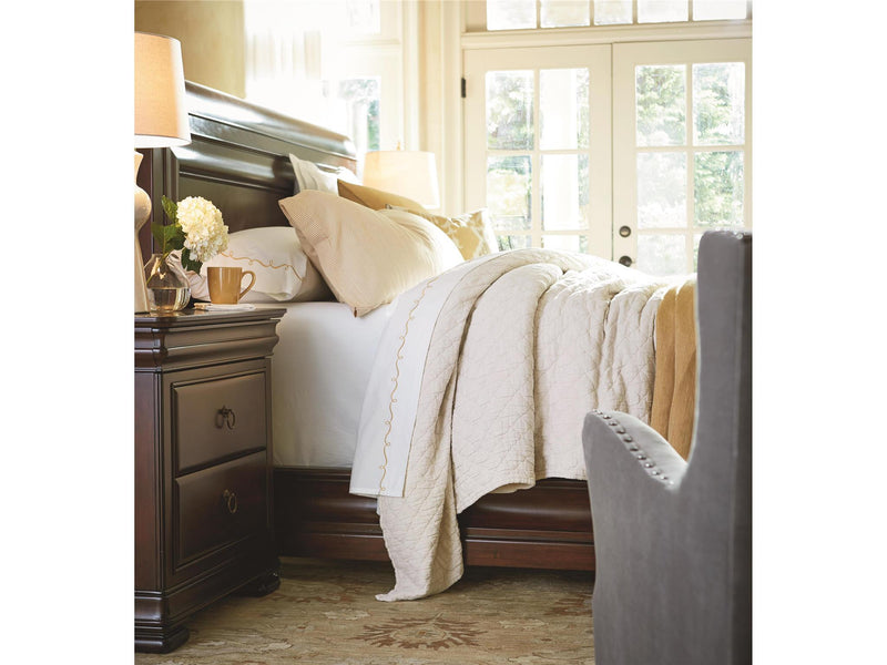 Reprise Cal King Sleigh Bed Dark Brown