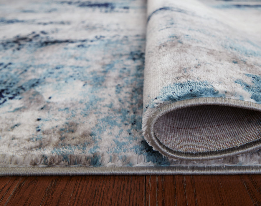 Leonelle Cream / Blue / Gray Rug