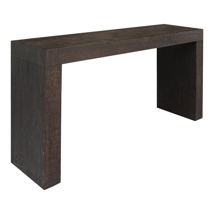 Evander - Console Table - Rustic Brown