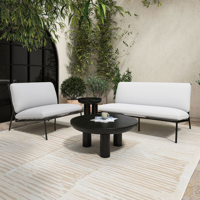 Rocca - Cement Coffee Table - Black