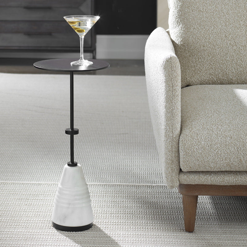 Kincaid - Metal Drink Table - White