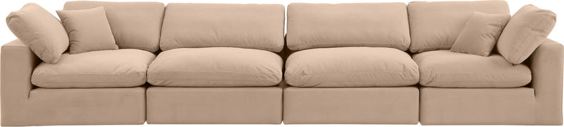 Comfy - Velvet Modular Sofa 4 Seats