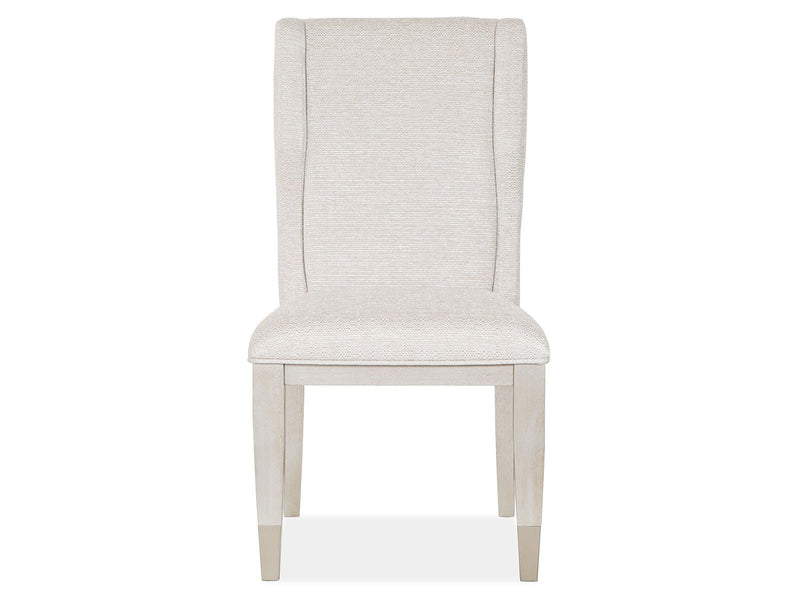 Lenox - Upholstered Host Side Chair (Set of 2) - Warm Silver