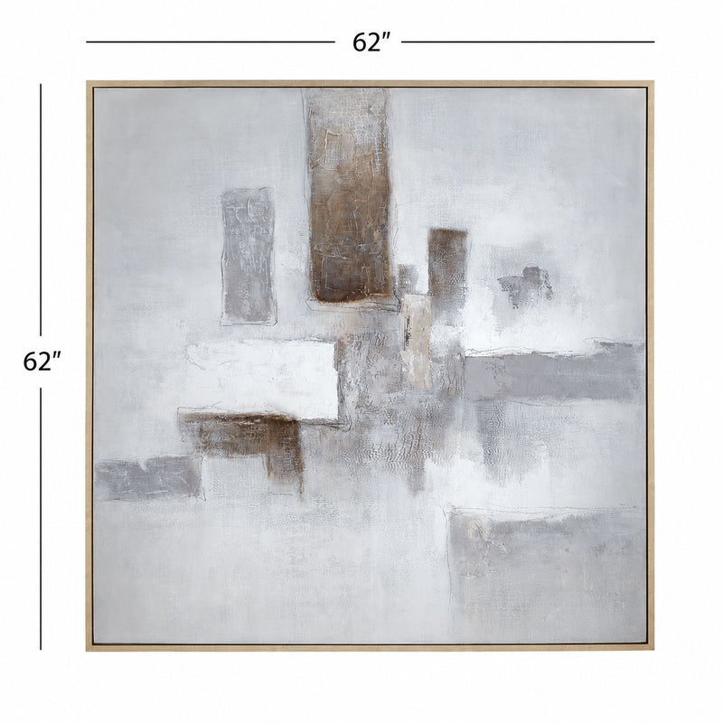 Framed Canvas Urban Stillness - Natural