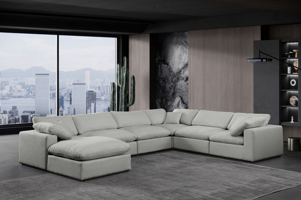 Comfy - 7 Piece Linen Modular Sectional With Chaise