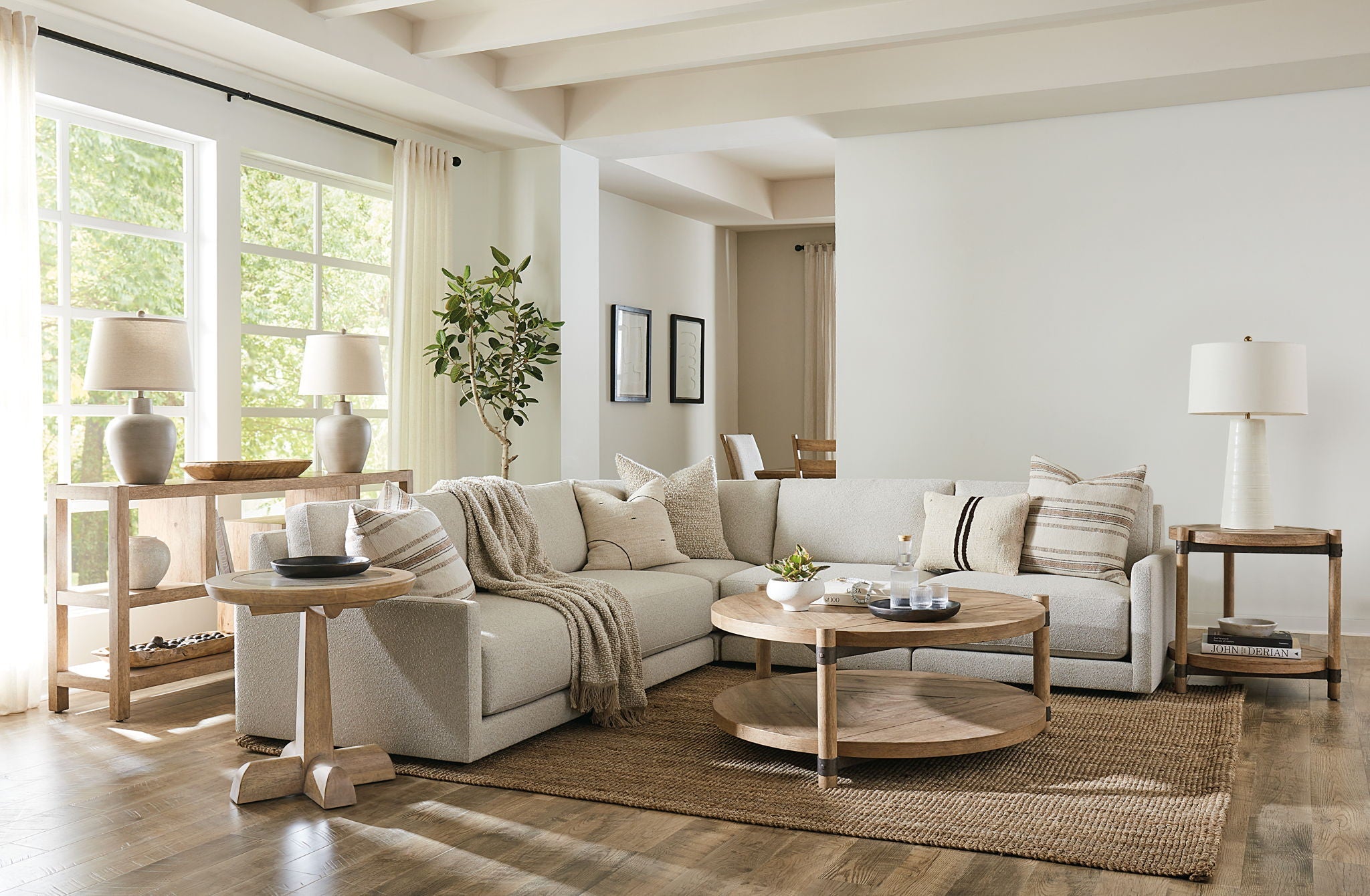 Vineyard Row - Small Console - Light Brown — Sterling House Interiors