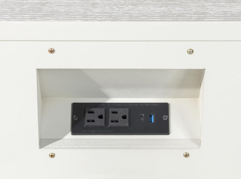 Miramar - Three Drawer Nightstand - Oyster