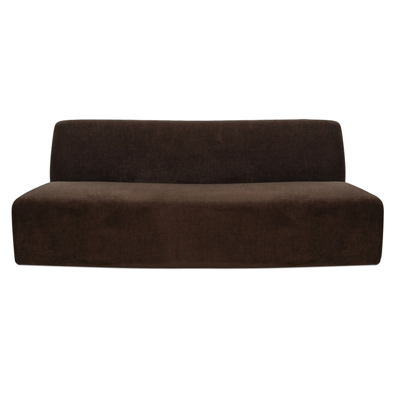 Naomi - Convex Sofa - Dark Brown