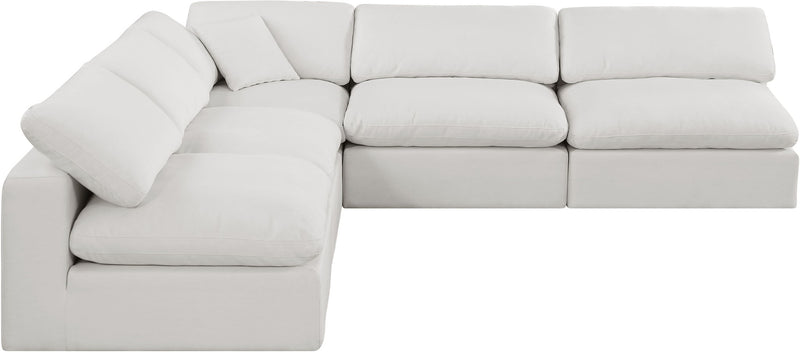 Comfy - 5 Piece Linen Modular Corner Armless Sectional