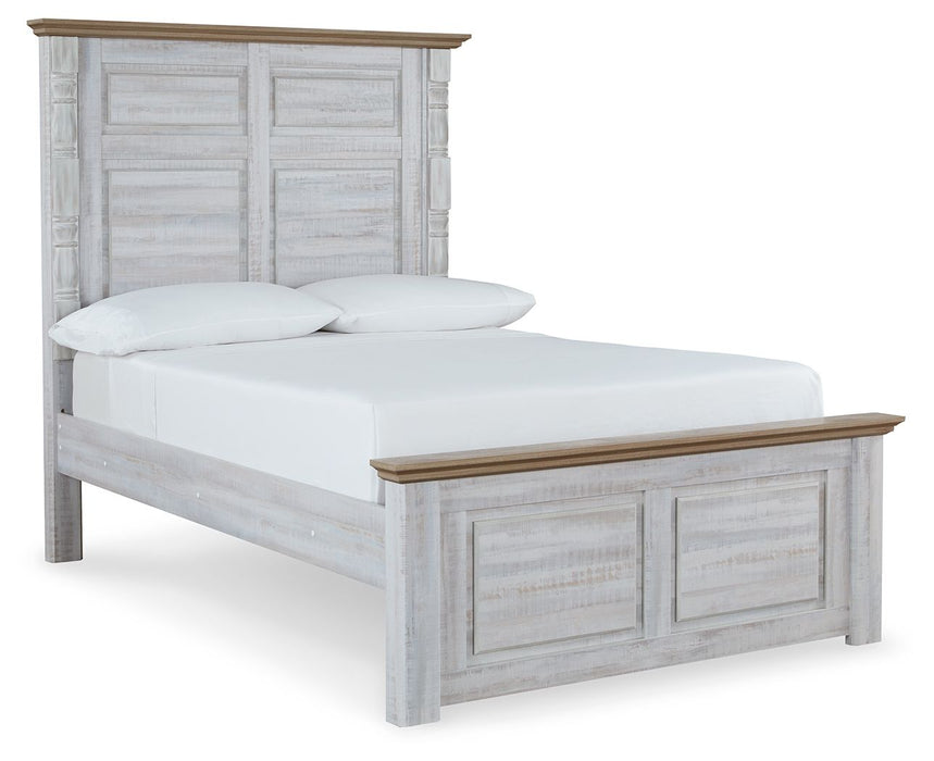 Haven Bay Brown / Beige Panel Bed - Queen