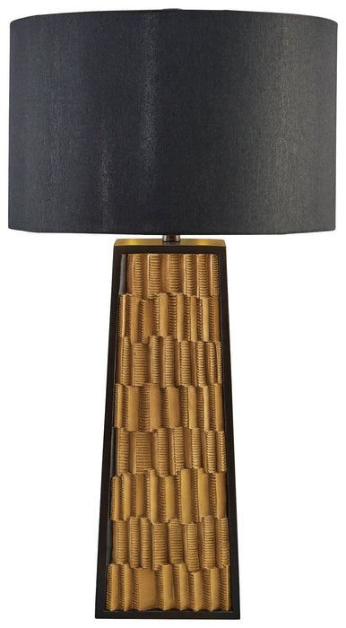 Dairson Black / Gold Finish Poly Table Lamp