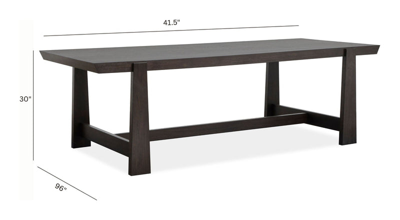 Tauren - Trestle Dining Table - Coffee Bean