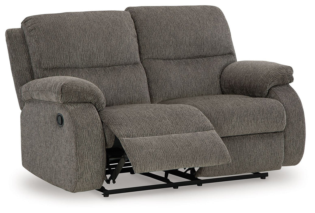 Scranto - Reclining Loveseat - Fabric - Brindle