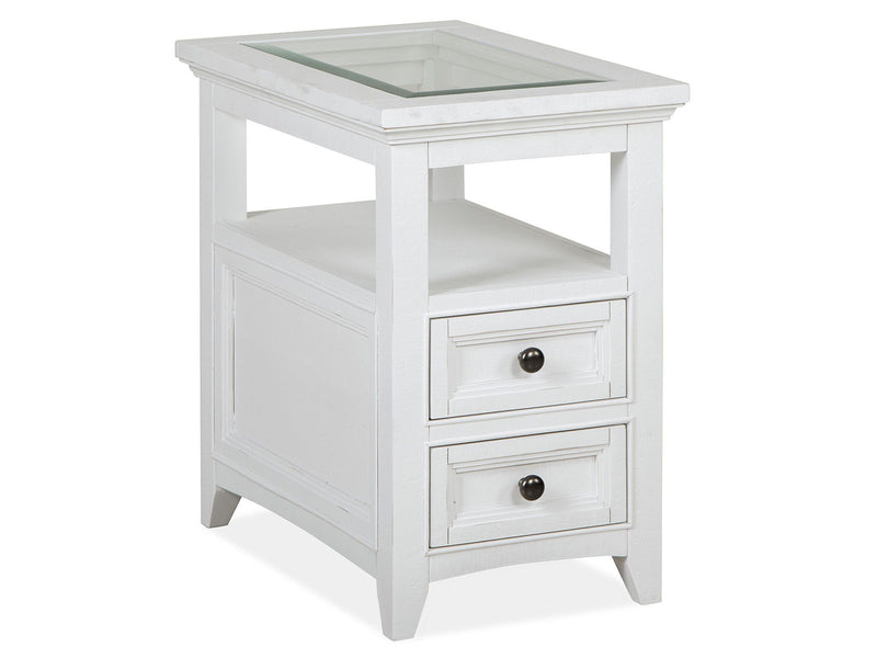Heron Cove - Chairside End Table - Chalk White