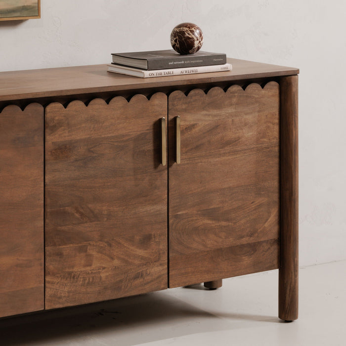 Wiley - 4 Door Sideboard - Vintage Brown