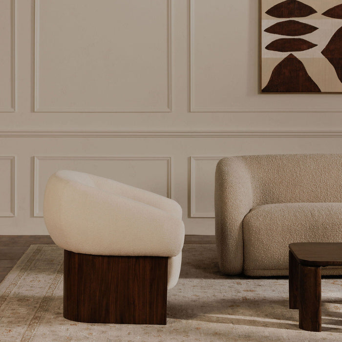 Otto - Accent Chair - Flecked Cream