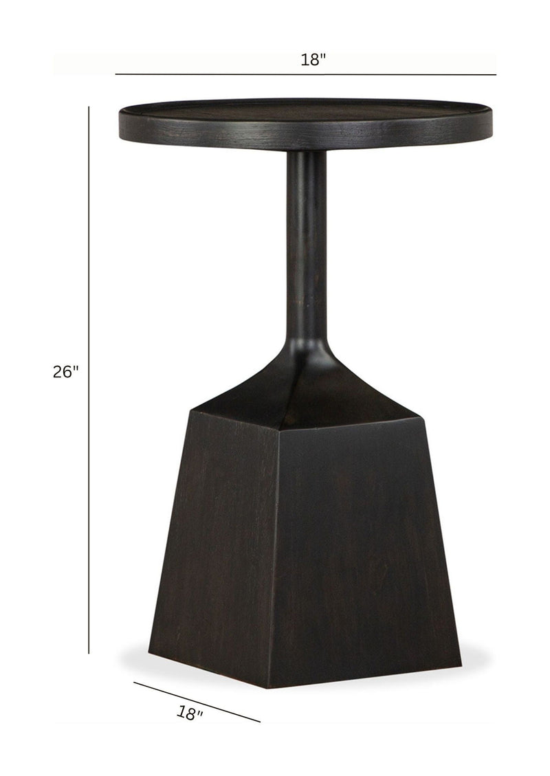 Lindon - Round Pedestal Accent End Table