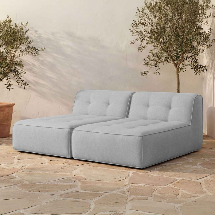 Sunseeker - 2 Piece Outdoor Sun Lounger - Light Blue