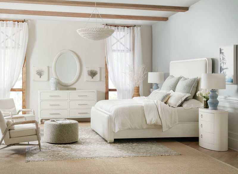 Serenity - Amelia Oval Mirror - White