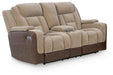 Mixed Motion - Power Reclining Loveseat With Console / Adjustable Headrest