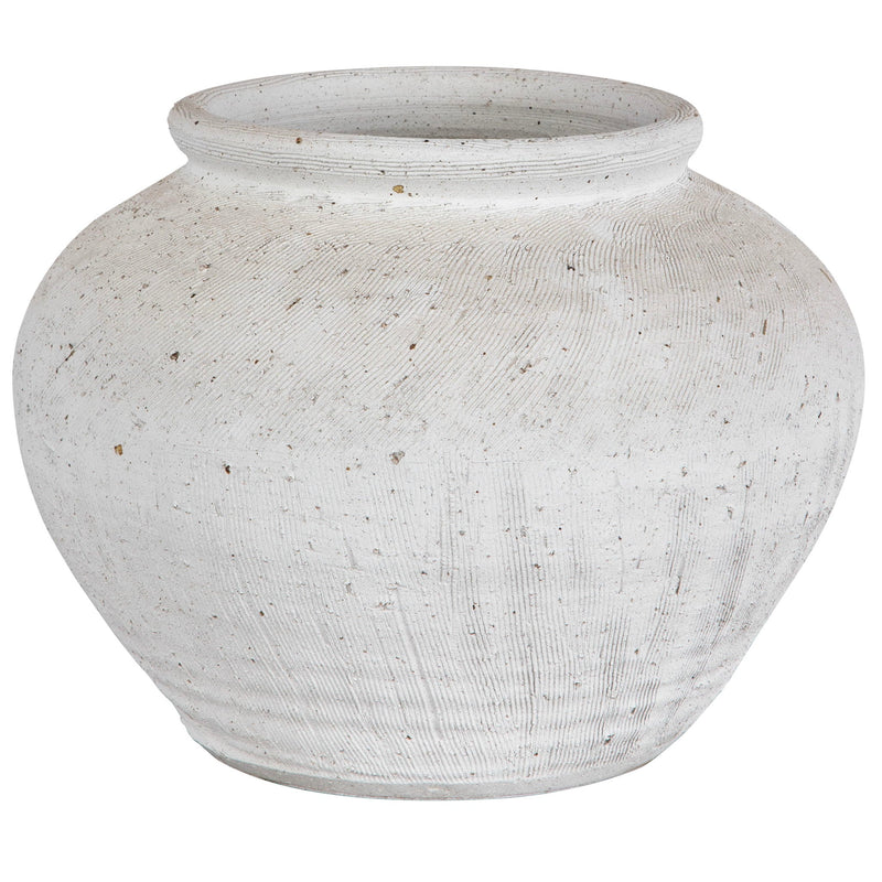 Floreana - Round Vase - White