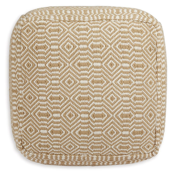 Adamont - Pouf - Tan / Ivory