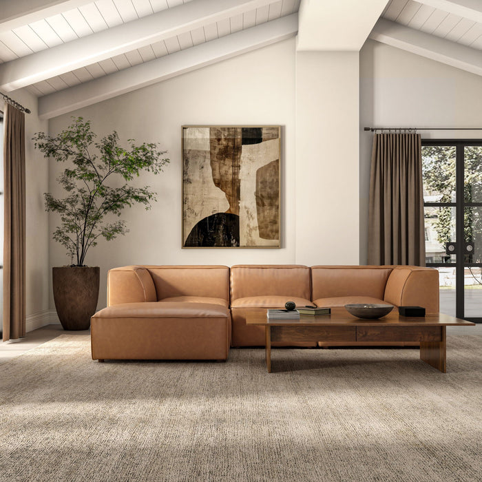 Form - Classic L Modular Leather Sectional - Sonoran Tan