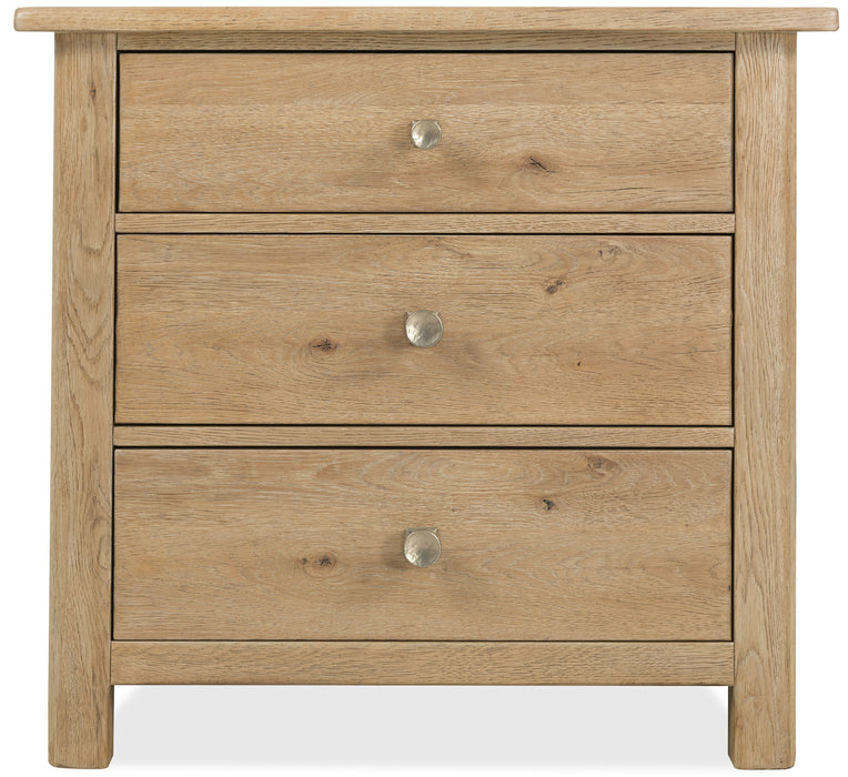 Driftwood Three-Drawer Nightstand