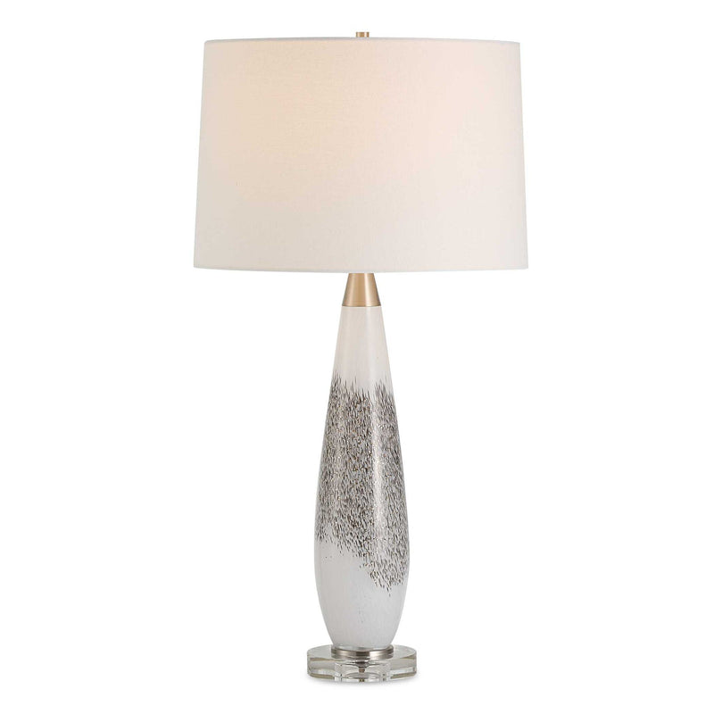 Quinn - Table Lamp - White & Silver