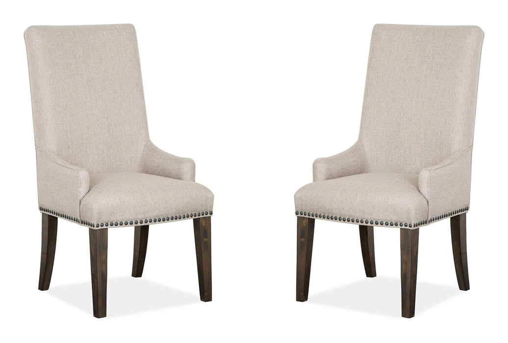 Bellamy - Upholstered Host Chair (Set of 2) - Peppercorn