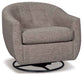 Upshur - Swivel Glider Accent Chair - Taupe