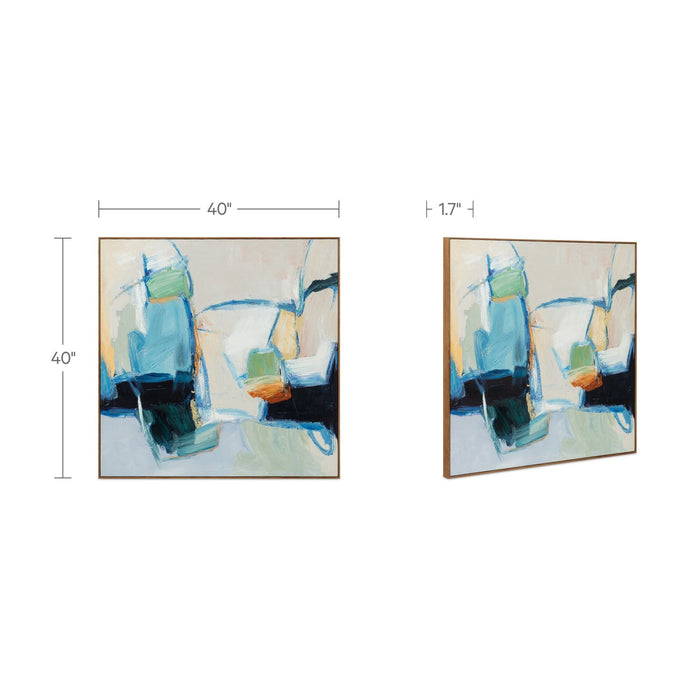 Vitality - Framed Painting - Multicolor