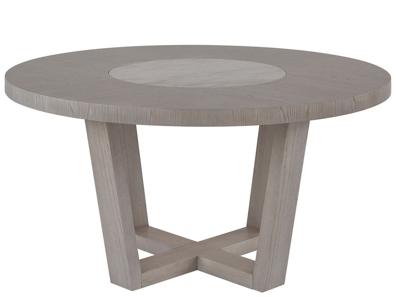 Modern Round Dining Table Pearl Silver