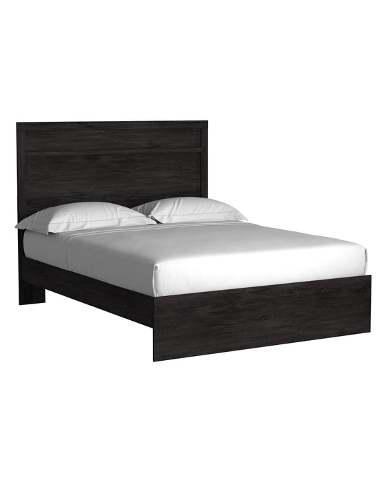 Belachime Black Panel Bed - Full