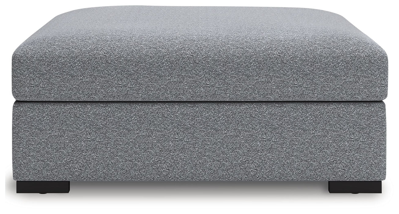 Bealton - Oversized Accent Ottoman - Salt And Pepper