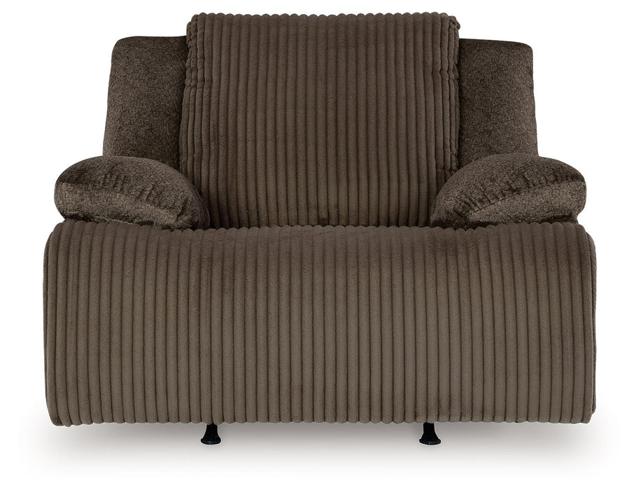 Top Tier - Rocker Recliner - Fabric - Chocolate